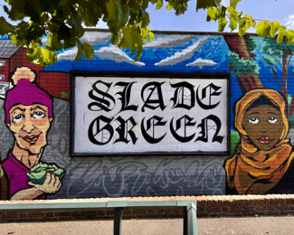 Image of modern and youngful wall art in Slade Green