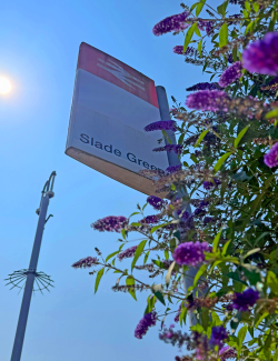 Image of Slade Green train station sign