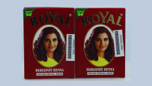 Royal hair dye packaging