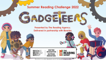 Summer Reading Challenge 2022. Gadgeteers. Presented by the Reading Agency. Delivered in partnership with libraries.