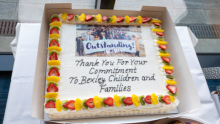 Image of the special Ofsted celebration cake