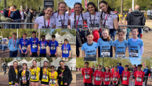 Collage of Bexley's Young Athletes at the Mini London Marathon