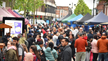 Image of people enjoying the Bexleyheath Night Markets