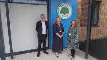 Cllr Caroline Newton, Stephen Kitchman, Executive Head LoriAnn Mackey