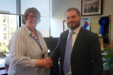 Leader of the Council Cllr Baroness O'Neill of Bexley OBE with Deputy Leader Cllr Leaf