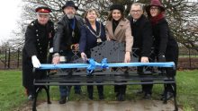 The Mayor of Bexley and Councillors unveil bench