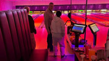 Children bowling