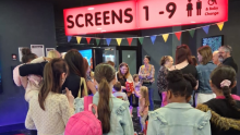 children visiting the cinema