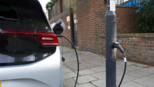 ubitricity Ev charger on lamp post